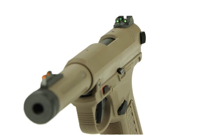 Test AAP-01 Assassin GBB Softair Pistole, Dark Earth