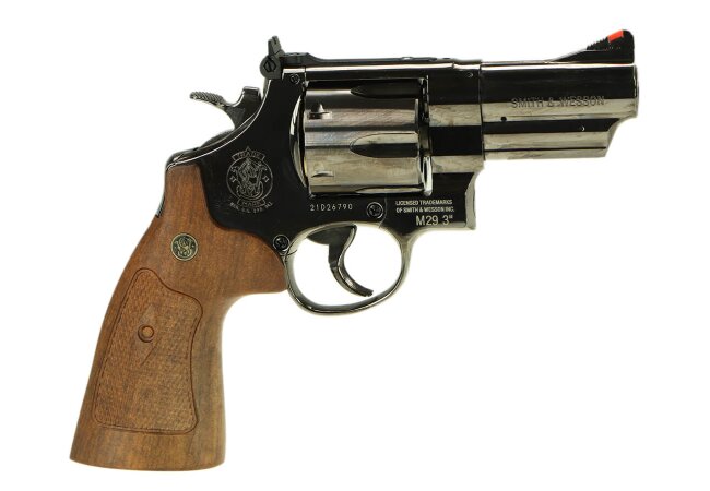 Revolver M29 3 Zoll CO2 6mm, hochglanzbrüniert