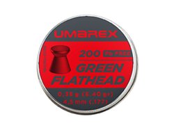 Umarex Green Flachkopf Diabolo, glatt, bleifrei, 200St....