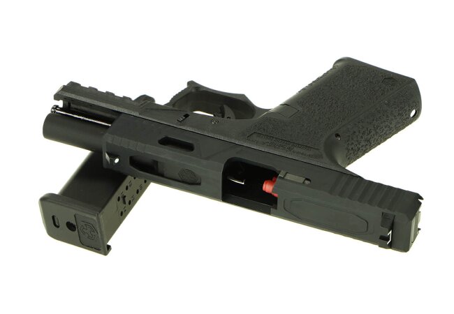 AW Custom VX9 Mod 3 GBB Softair Pistole, schwarz
