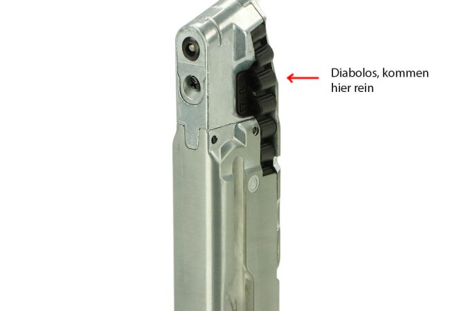 Magazin für Walther PPQ M2, Q4 TAC, Q5 Match 5“ Combo Set, 4,5mm Diabolos