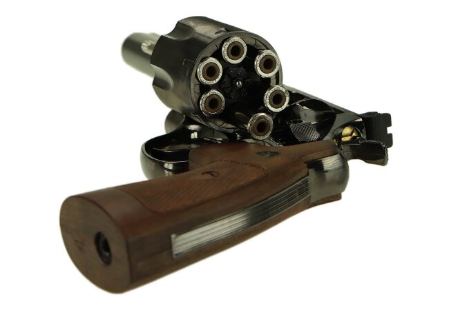 Revolver M29 6.5 Zoll CO2 4,5mm Diabolo, hochglanzbrüniert