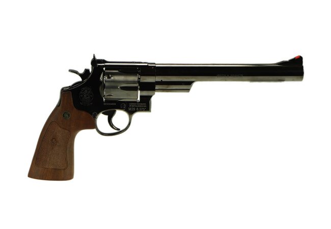 Revolver M29 8 3/8 Zoll CO2 4,5mm Diabolo, hochglanzbrüniert