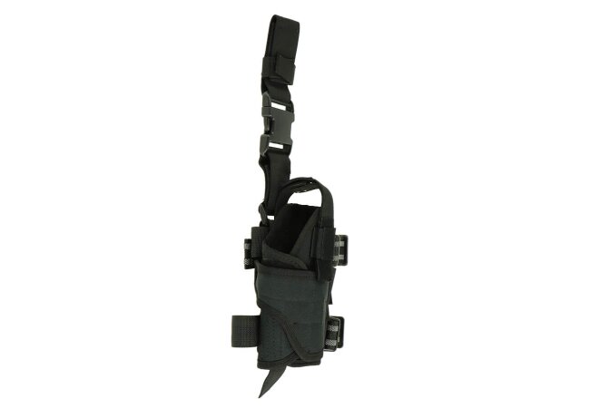 Universal Tiefziehholster mit Bein- und Gürtelbefestigung, schwarz
