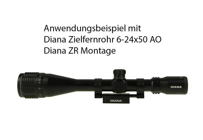 Diana Zielfernrohr 6-24x50 AO, Montage 11mm Prismenschiene