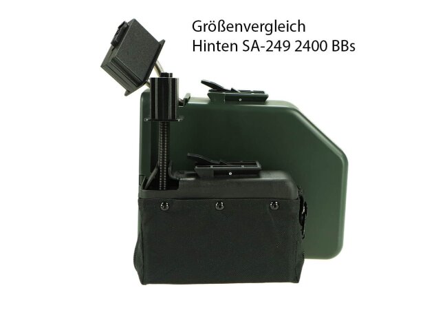 Boxmag für M249 1500 BBs HighCap Magazin, schwarz