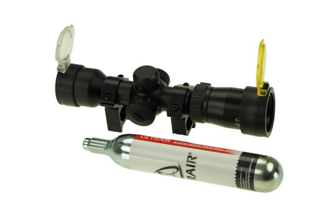 Sig Sauer MPX CO2 4,5mm Diabolo mit Scope und CO2, schwarz
