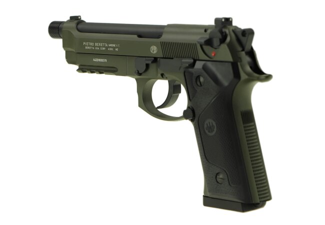 Beretta M9 A3 FM BlowBack Co2 Pistole 4,5mm Stahl BBs, Green-Black