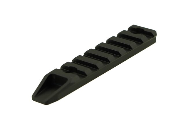 Picatinny Rail für M-LOK und Keymod, 7 Slot, 9,5cm, schwarz