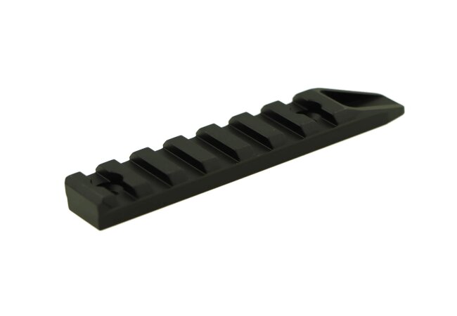 Picatinny Rail für M-LOK und Keymod, 7 Slot, 9,5cm, schwarz