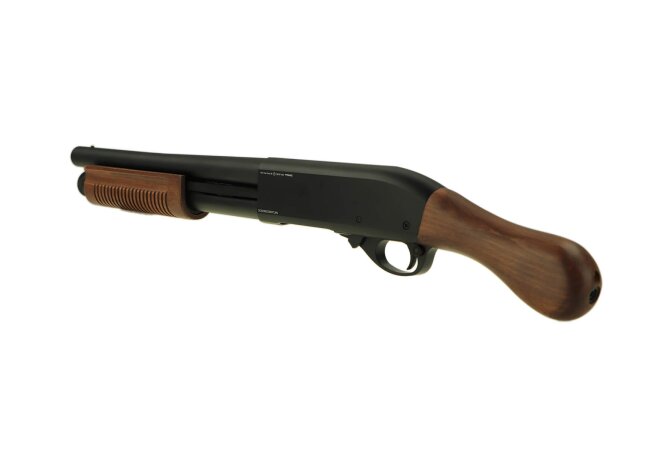 3-Shot Gas Shotgun Softair, Wooden Version, 8877-RW