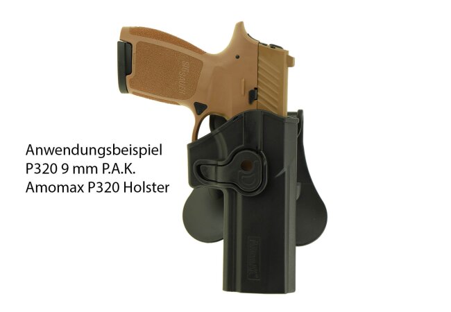 Amomax Roto Polymer Paddle Holster für Sig Sauer P320 Full Size, M17/M18