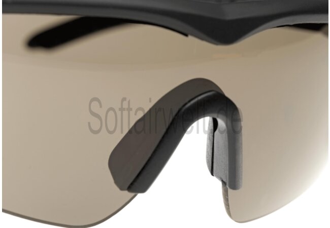 Swiss Eye Raptor Schutzbrille, schwarzer Rahmen, 3 Gläser