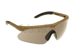 Swiss Eye Raptor Schutzbrille, tan, Rahmen, 3 Gläser