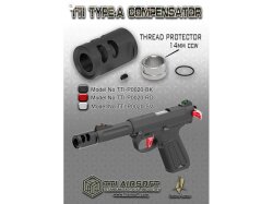 TTI AAP01 Typ-A Compensator 14mm CCW, rot