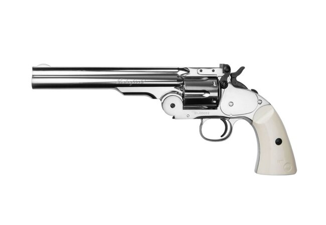 Schofield 6 CO2 Revolver Silber 4,5 mm Diabolo