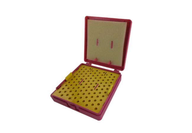 Pellet–Box für Diabolo Luftgewehrkugeln, pink