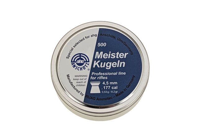 ahg-Meister Kugeln by RWS/RUAG 4,5 mm, 500 Flachkopf Diabolos