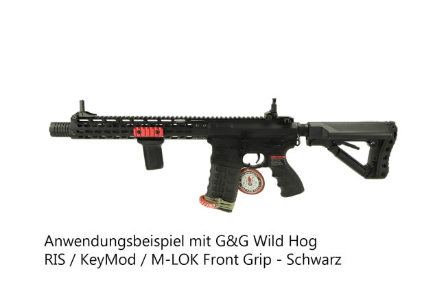 RIS / KeyMod / M-LOK Front Grip - Schwarz