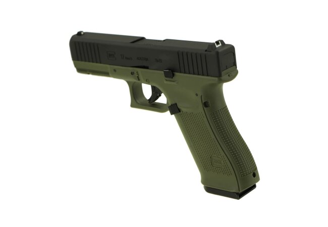 Glock 17 Gen5 CO2 BlowBack 6mm Softair Pistole, Battlefield Green